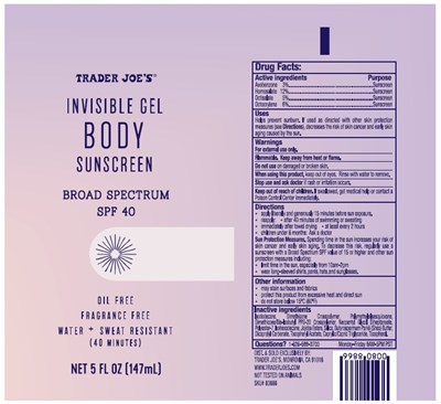 LABEL - 01b LBL Invisible Gel Body Sunscreen SPF 40 147mL
